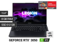 Notebook Lenovo Legion 5/15.6" FHD IPS/AMD Ryzen 5 5600H/8GB DDR4-3200MHz/512Gb SSD M2/ RTX 3050 4Gb GDDR6
