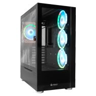 Case Gamer Teros TE-1164N/Mid Tower/ATX/600W Bronce/NEGRO/USB 3.0/2.0/Audio.